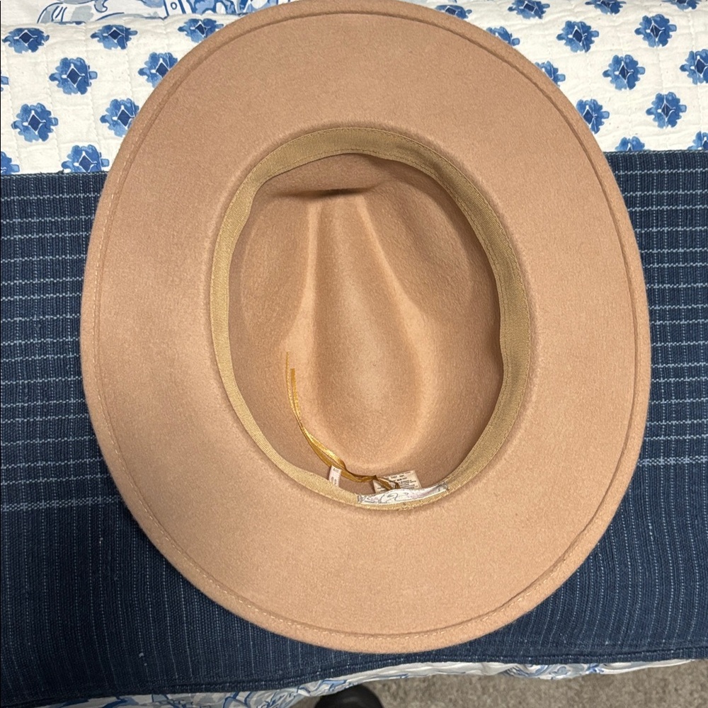 Free People 100% Wool Hat OS Beige - Picture 7 of 9